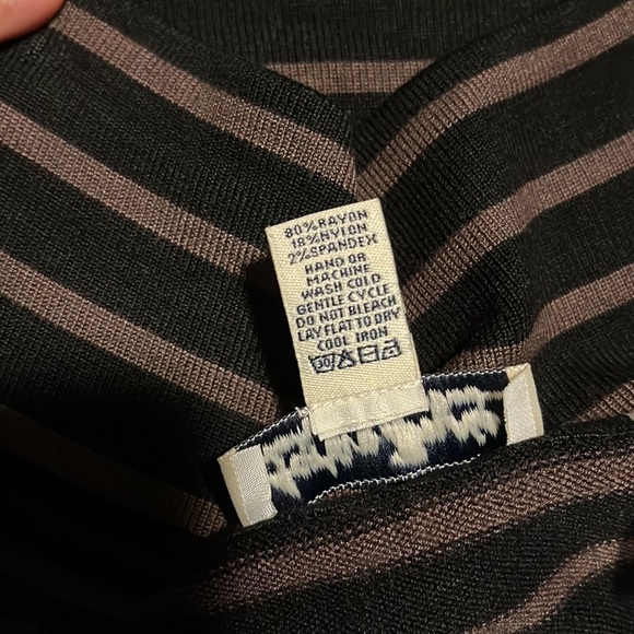 Spandex black and brown mini skirt - Picture 5 of 5